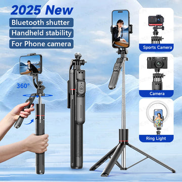F16 Selfie Stick Tripod – Bluetooth Remote & 360° Rotation Phone Stand